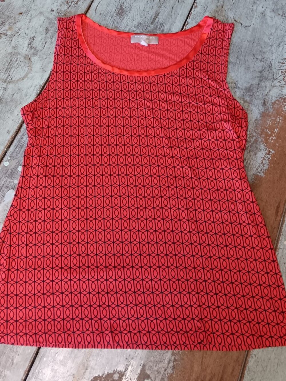 Banana Republic Printed Tank Top Women's Size Large